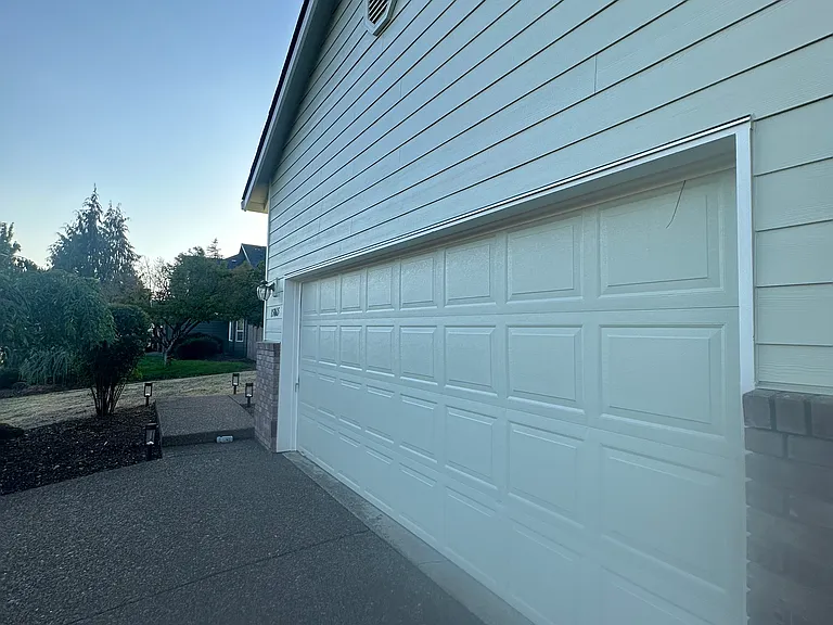 Garage parking for two cars.