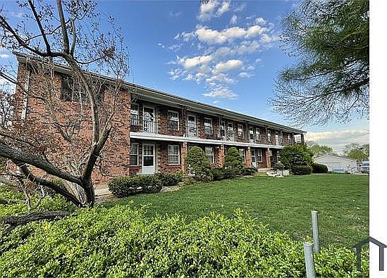 Multifamily building with outdoor space