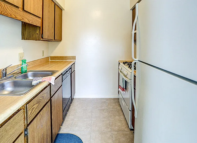 Apartment Kitchen at Williamsburg on the Lake