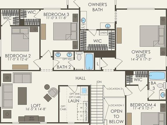 Second Floor 4 br 3.5 ba