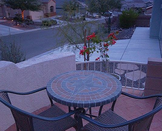 Front patio to enjoy to views