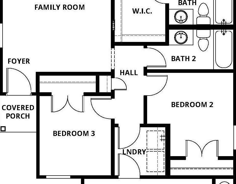 Floor plan layout of the Acorn.