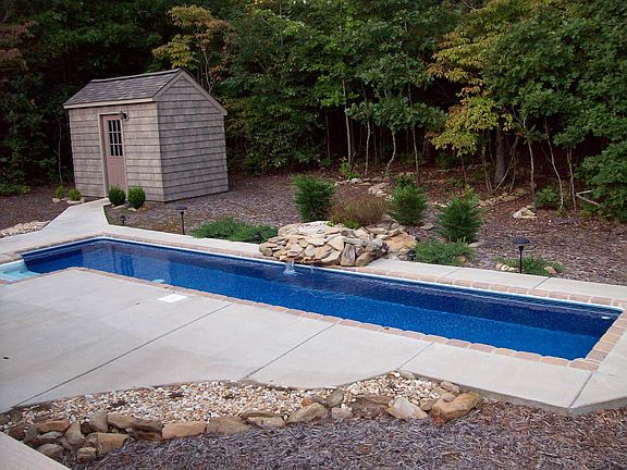 6X30 Lap Pool w/ rock waterfall