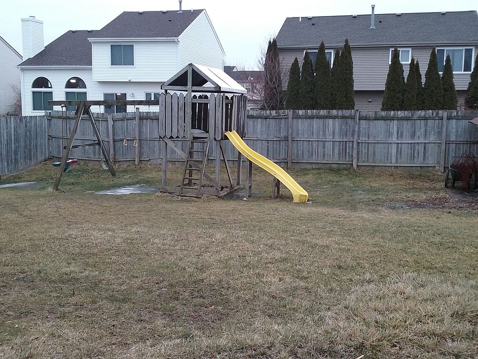 fenced in backyard