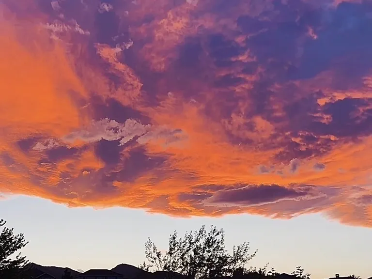 One of the gorgeous sunsets the home gets enveloped in