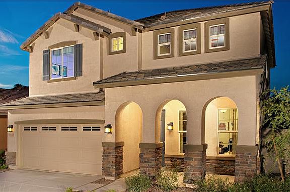 Laramie exterior with stone veneer