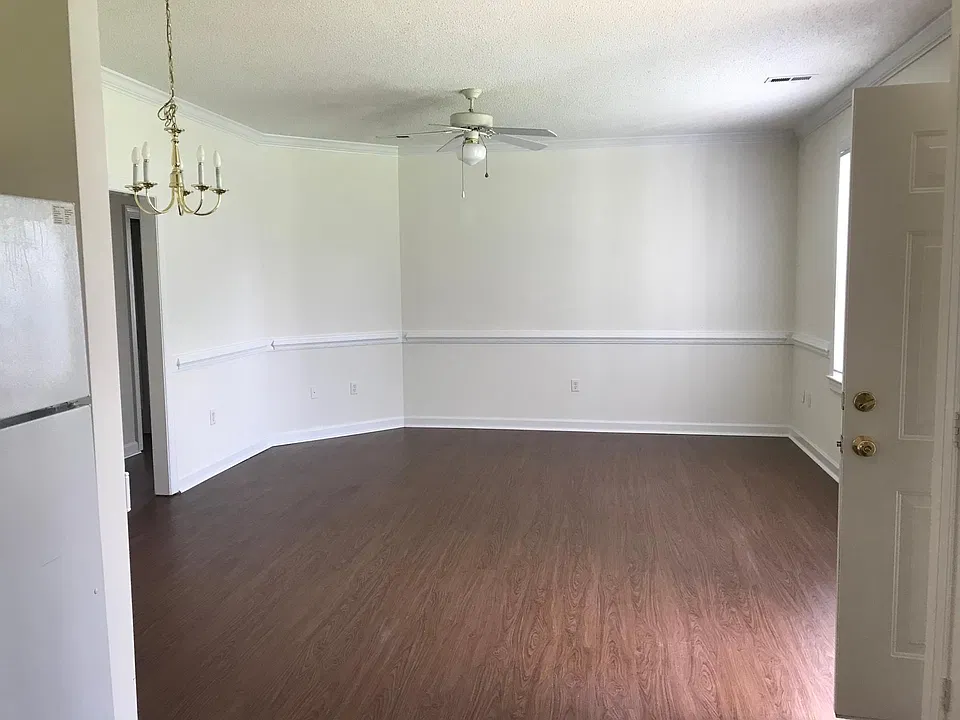 View from the Kitchen to the Living Room and Dining Room