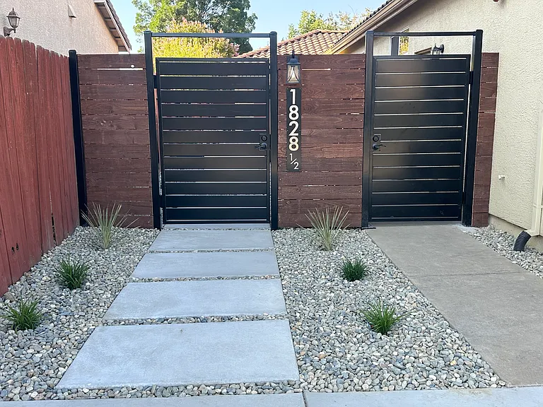 Private entrance with own driveway.