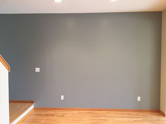 Dining wall now steel blue
