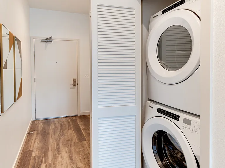 Stackable full size washer and dryers