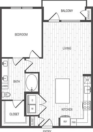A4.3: 1bed 1bath A4.3: 1bed 1bath