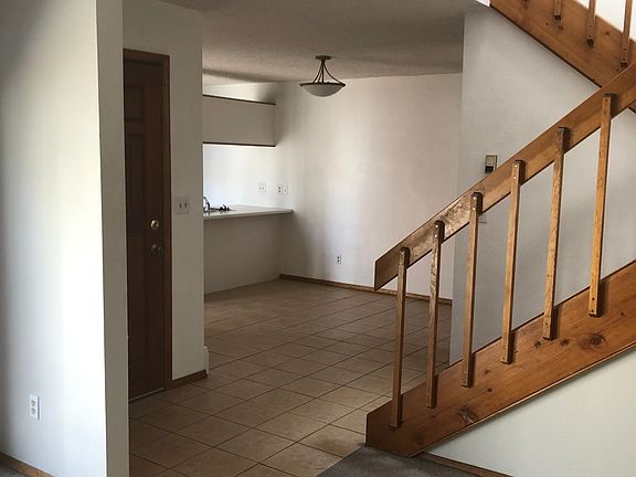 Living room looking into dining area
