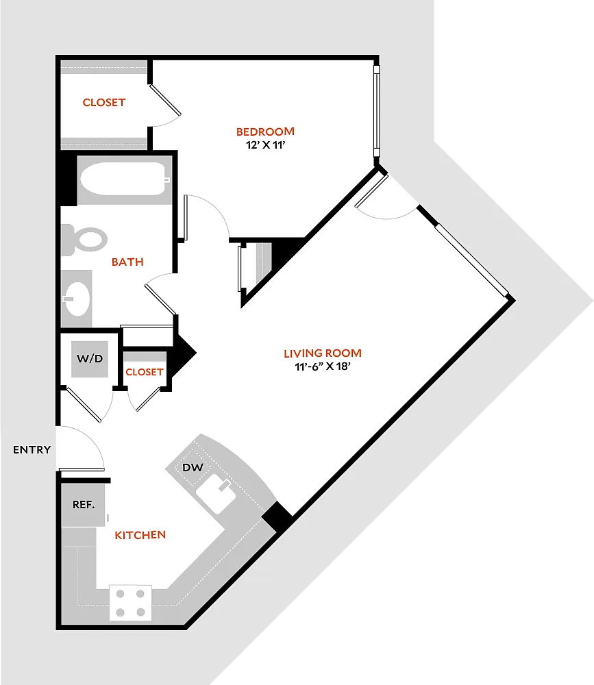 Floor plan Plan 1H