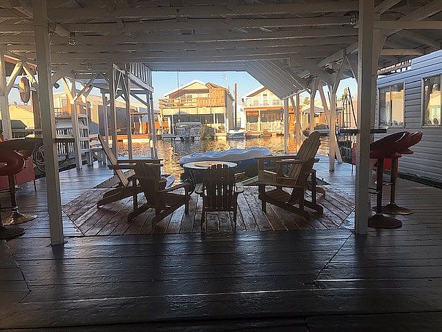 Chairs, fireplace, storage 