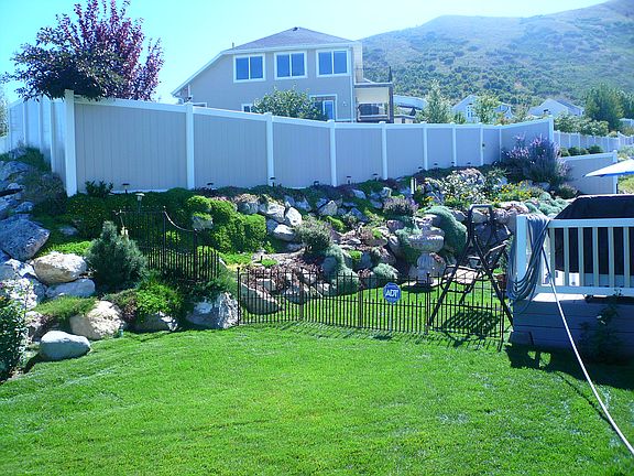 Back Yard facing facing south/east 