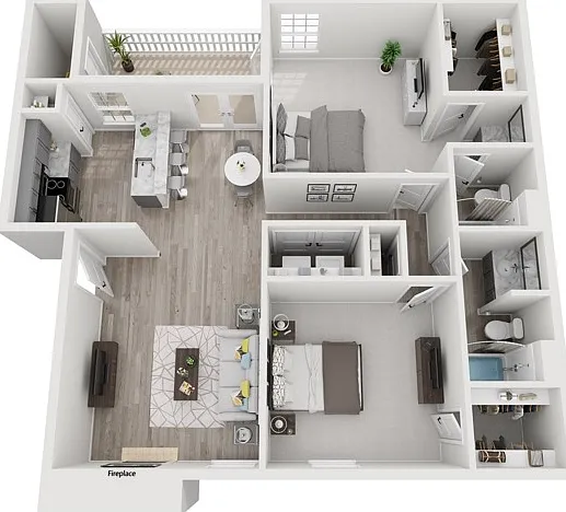 Two Bedrooms, Two Bathrooms, 933 sqft, Full-Size Washer/Dryer, Patio/Balcony, Fireplace, Two Walk-in Closets, Additional Storage Two Bedrooms, Two Bathrooms, 933 sqft, Full-Size Washer/Dryer, Patio/Balcony, Fireplace, Two Walk-in Closets, Additional Stora