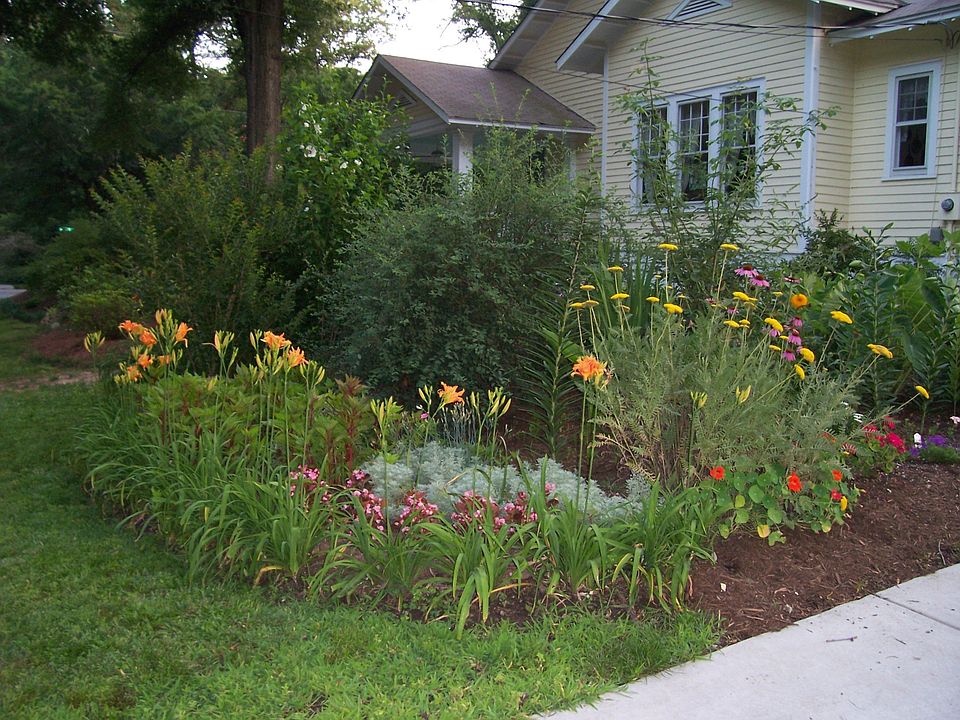 Driveway and garden off Carolina Ave