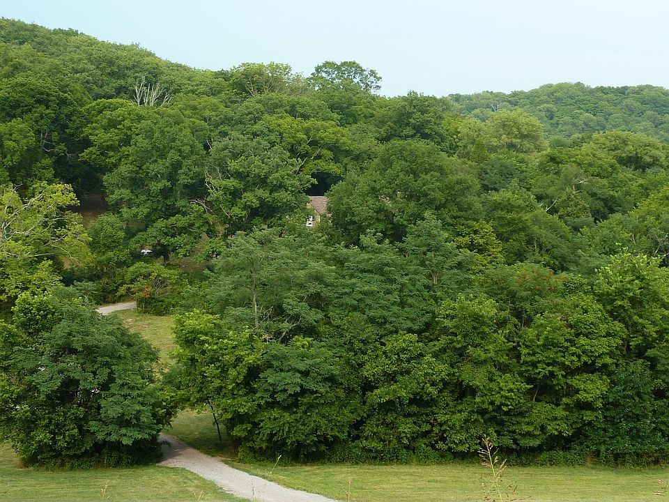 Tucked back into the edge of the woods