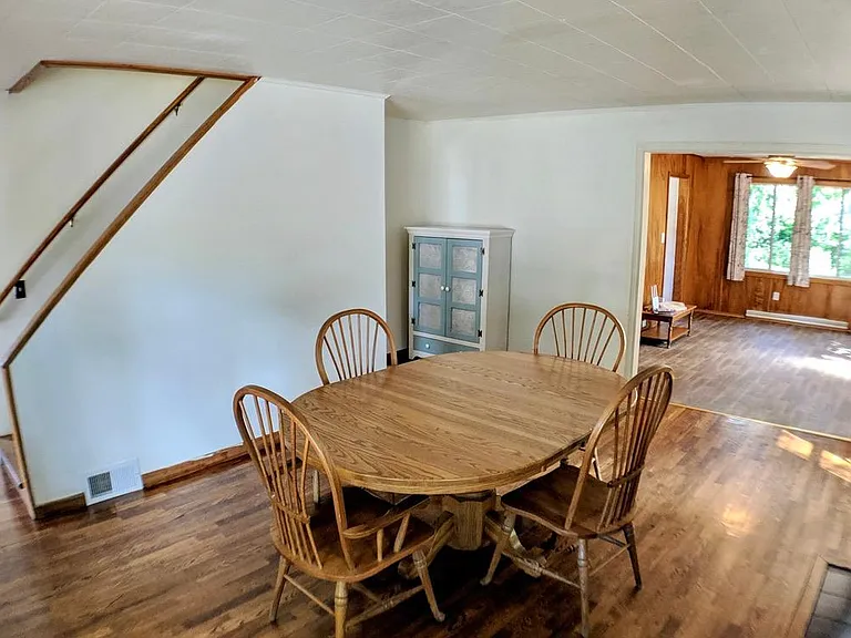Living or dining room, with view to den