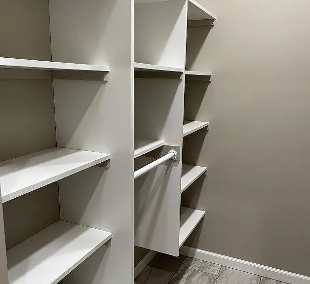 Walk in master closet off master bathroom