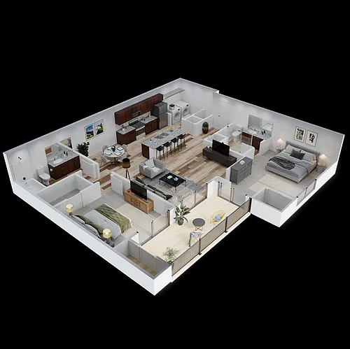 Floor plan 2 Bedroom