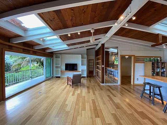 Open plan living and kitchen View from Lanai