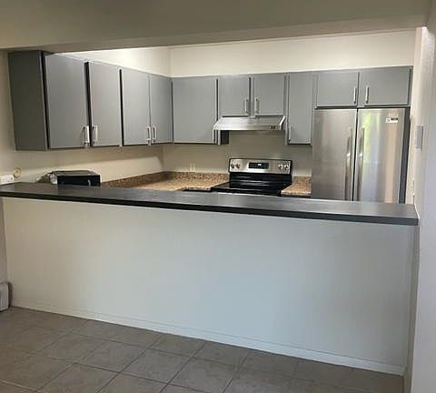 Kitchen with new cabinets and appliances