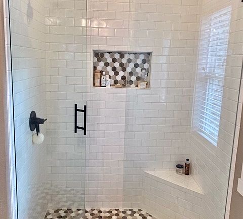 Master shower