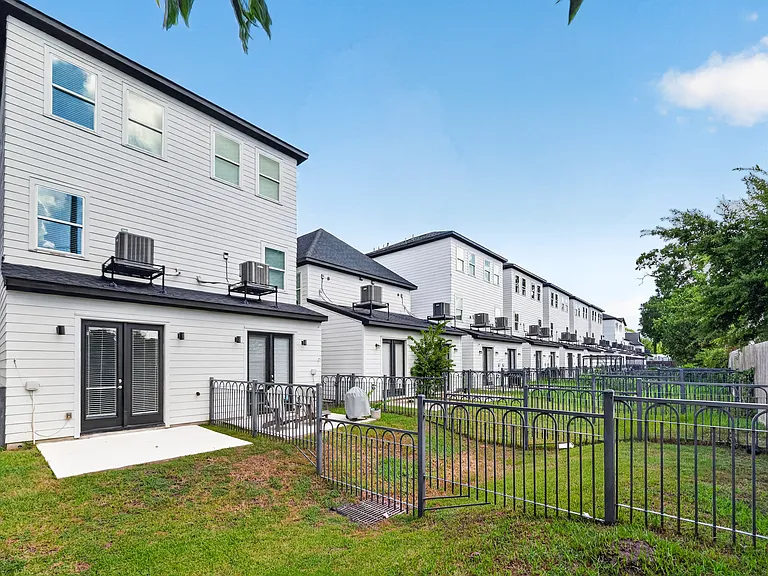 Private gated backyard with space for outdoor enjoyment