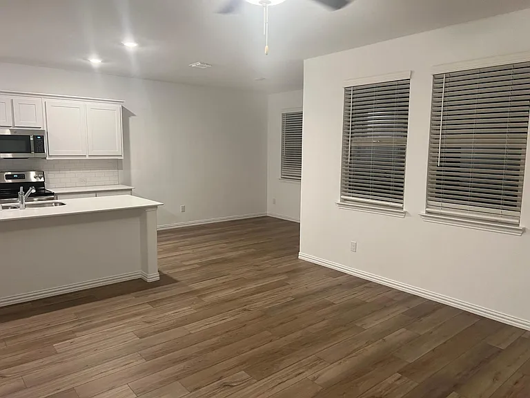 Open layout - kitchen and living room and dining room