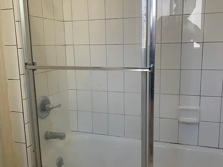 Shower with tub.