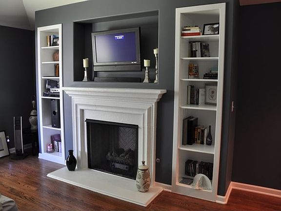 Master Bed Fireplace