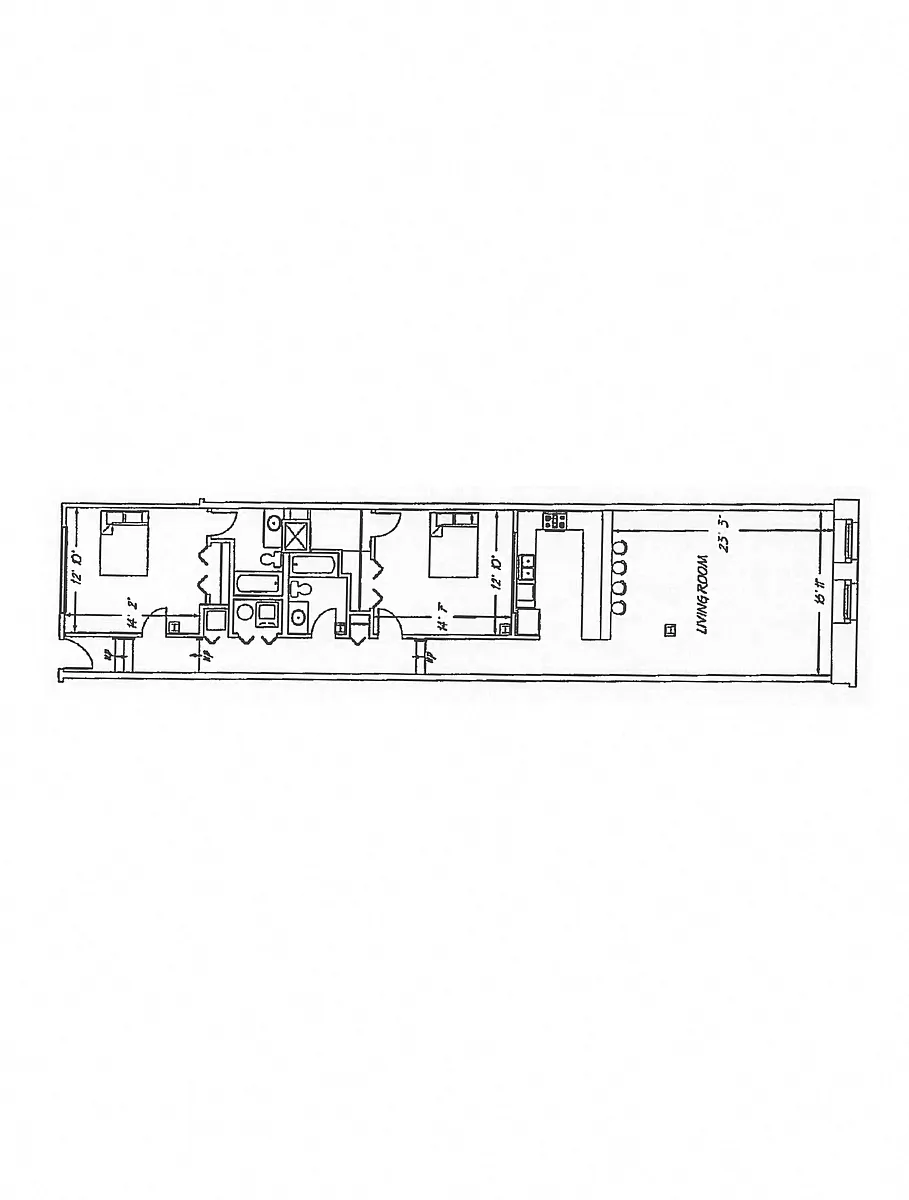 Floor plan 2 Bedroom FP E5