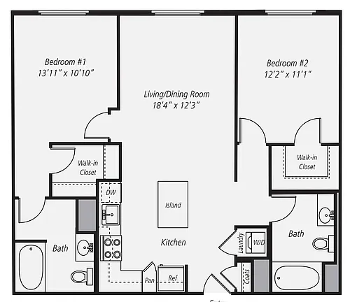 Floor plan B4-407