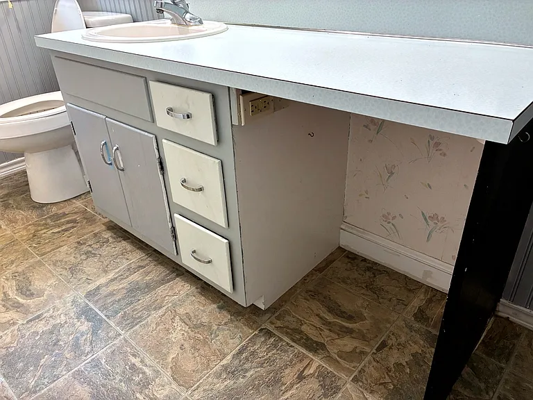 upstairs bathroom vanity