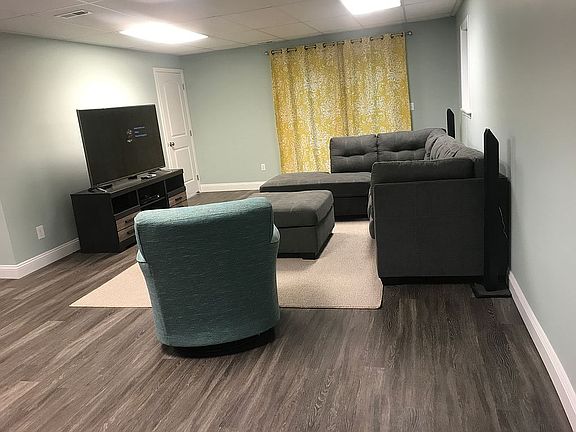 Family room in basement 