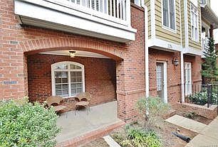Close up of patio with front door to the right