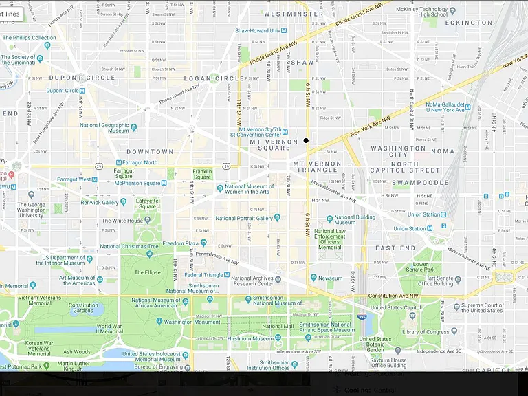For scale, that's a mile to the White House. Everything you see on this map and more is a reasonable walk.