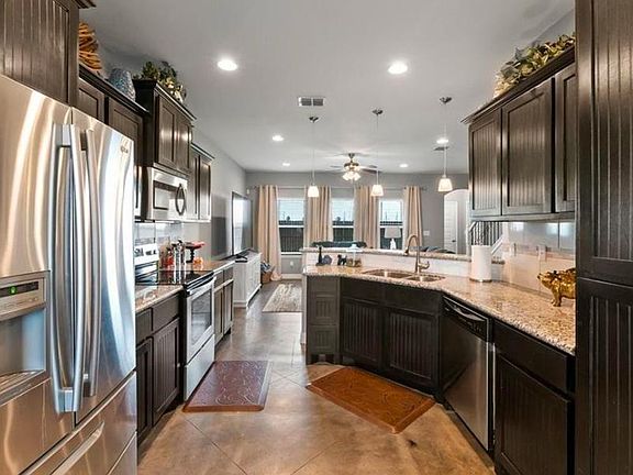 Open kitchen and living room