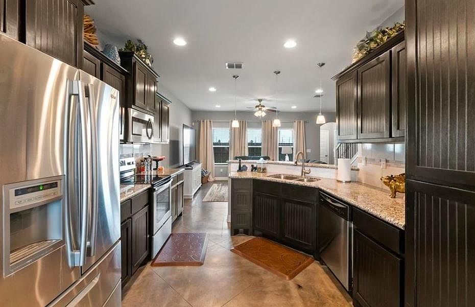 Open kitchen and living room