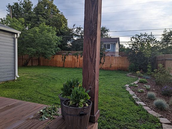Irrigated back yard