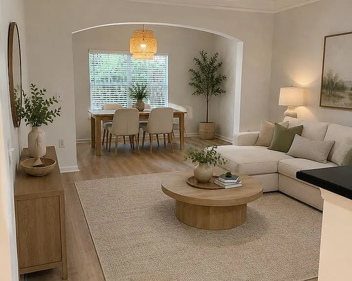 Living Room / Dining Room Staged