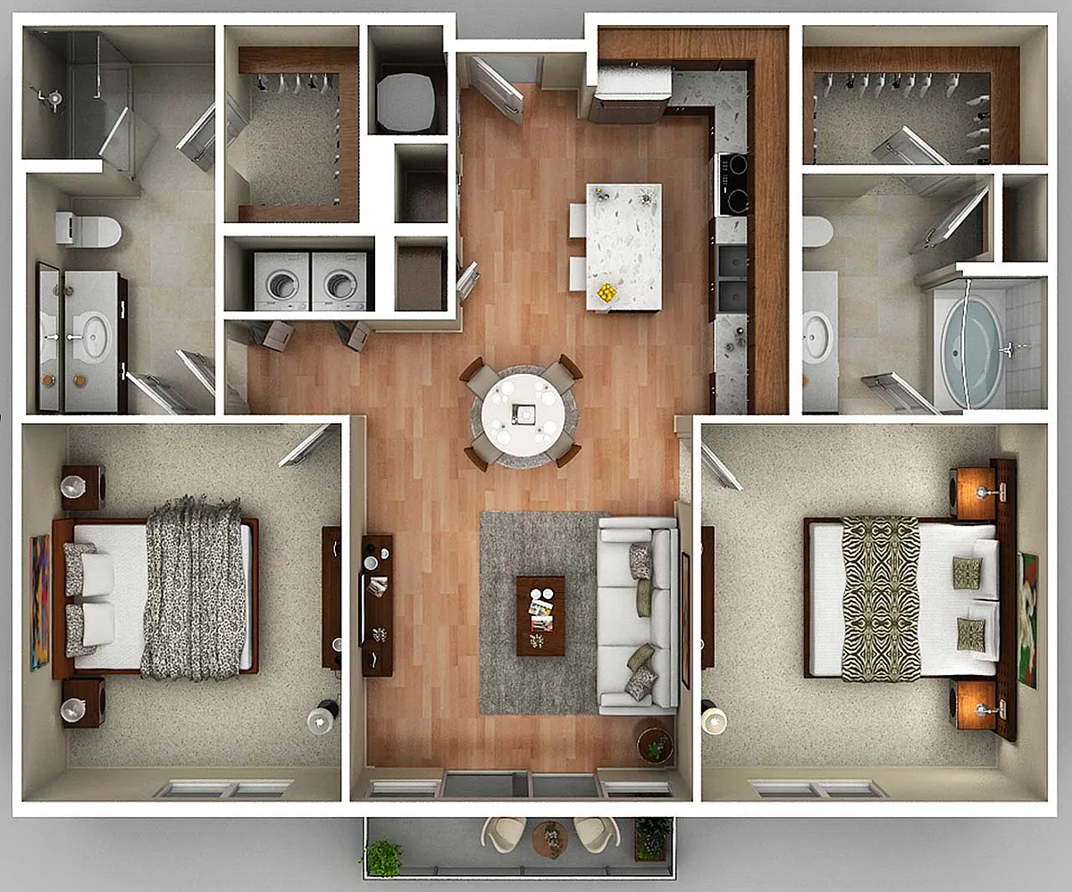 Floor plan 2B
