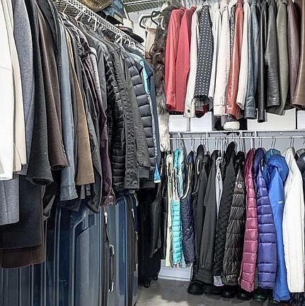 Basement// Extra Closet Space