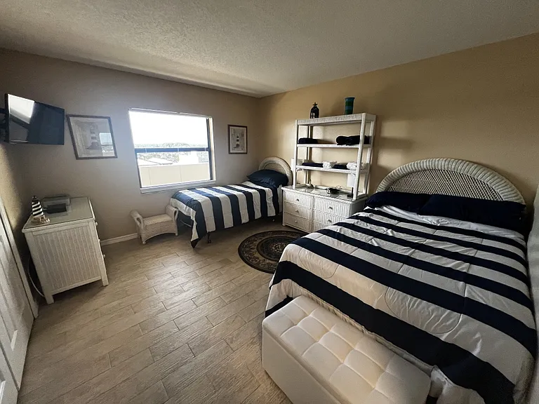 Guest Bedroom with Queen and Twin Bed