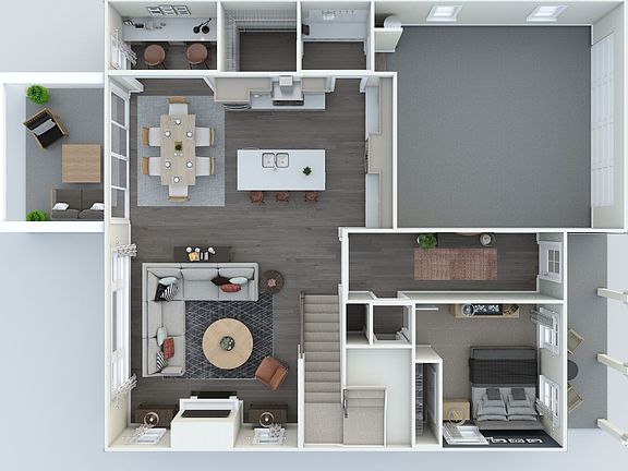Johnson Pond First Floor 3D Floor Plan