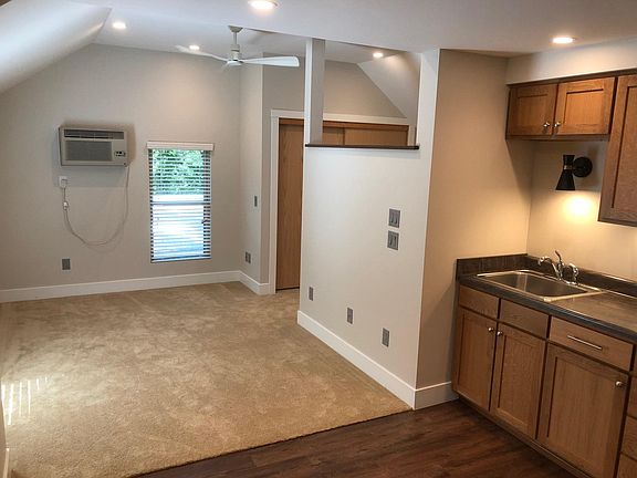 View from kitchen area into main living/sleeping area,