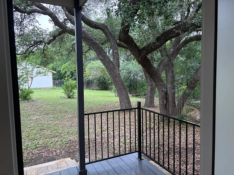 Small deck off of kitchen/ side yard