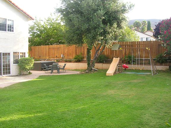 Large backyard