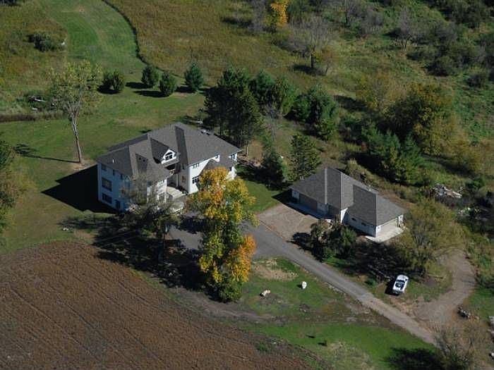 Arial view of property